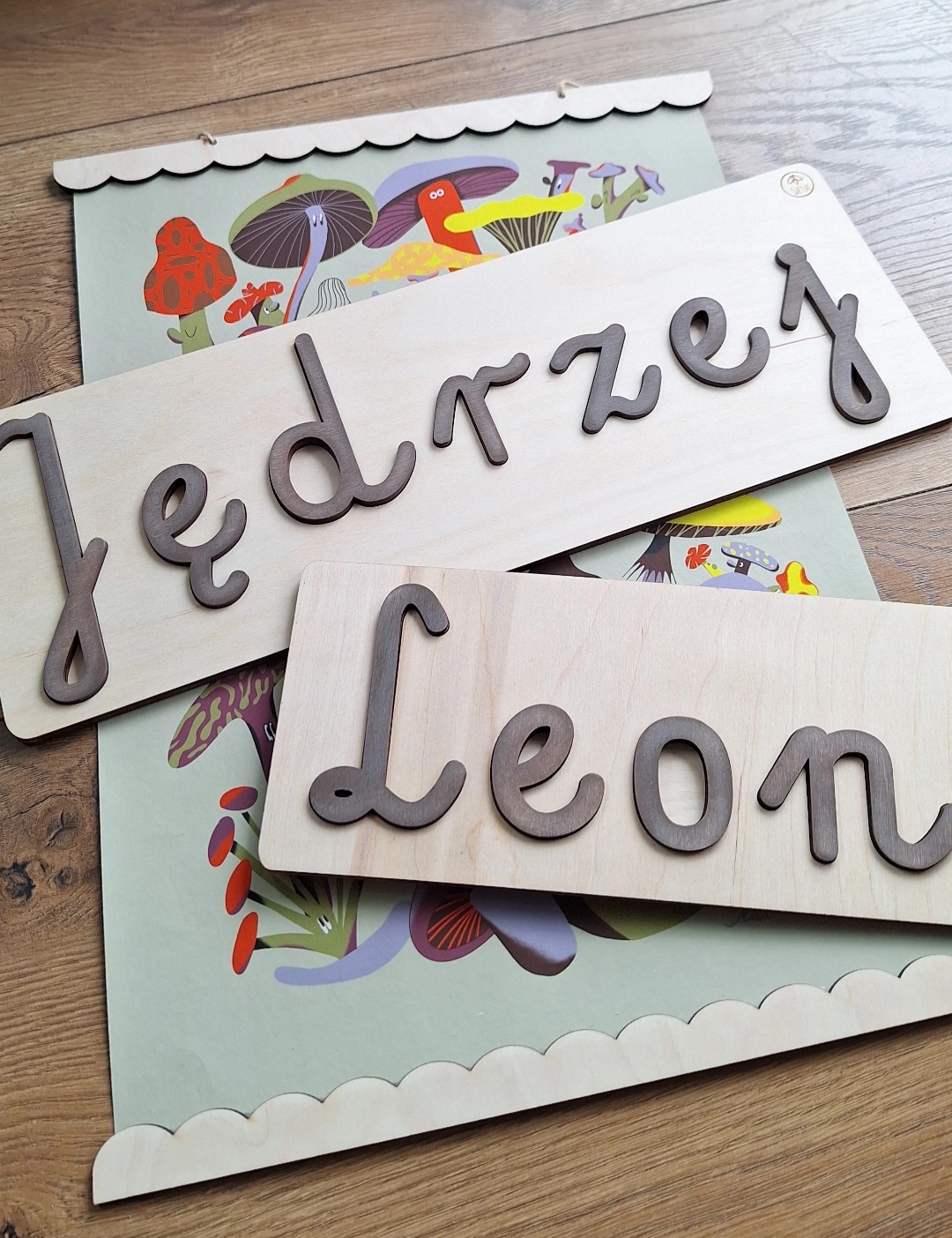 Imiennik – układanka z imieniem Twojego dziecka - litery pisane
